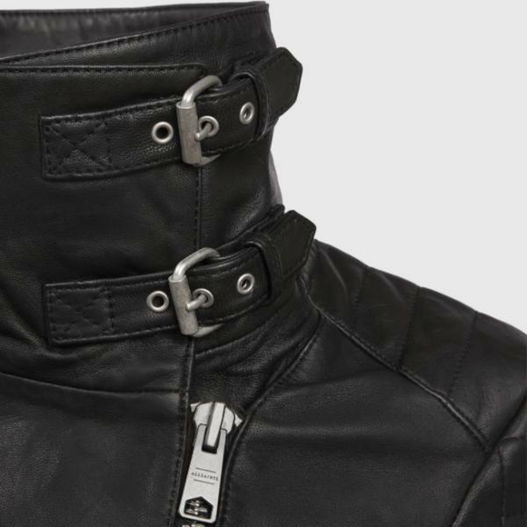 AllSaints Leather Jacket - Picture 3 of 10